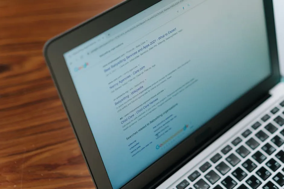 Tela de computador com interface de base de dados científica em área de saúde