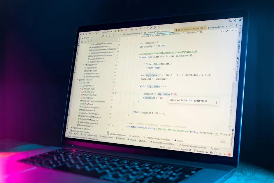 Tela de editor de texto com código tipográfico, representando escrita acadêmica com LaTeX.